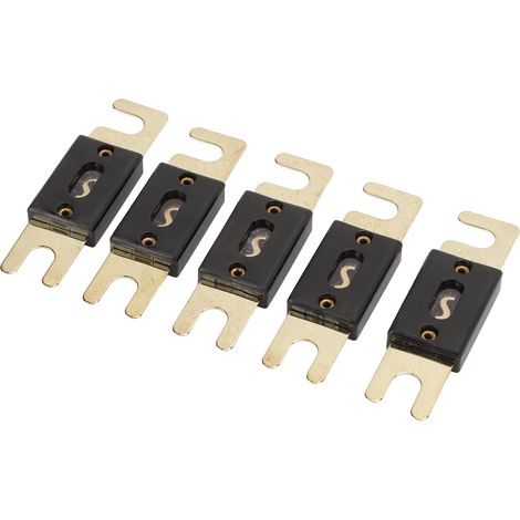 Lot de 5 Fusibles ANL 100A 12V/24V/32V Lame Dorée Grande Taille pour Système Audio/Vidéo Auto (1/5)
