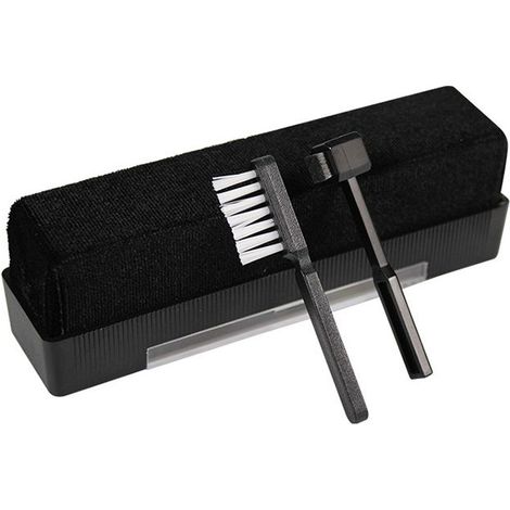 Kit de nettoyage de disques vinyles, brosse de nettoyage antistatique en velours pour disques vinyles, brosse de stylet pour platine vinyle et nettoyage de CD/VCD/DVD (1/5)