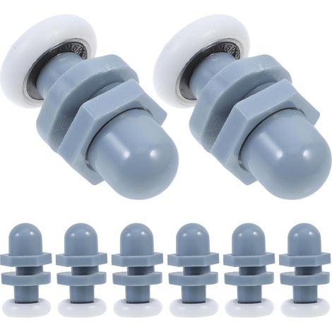 Kit Spare Bathroom Plastic Pulleys Rollers Sliding Shower Doors Glass (1/5)