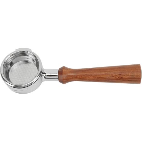 58 mm bodenloser Kaffeefilterhalter, einlagig, aus Aluminiumlegierung, für die Expobar F Redwood Kaffeemaschine. (1/5)