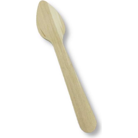 Holzlöffel 110 mm, 100 Stück – Genießen Sie den Umweltschutz