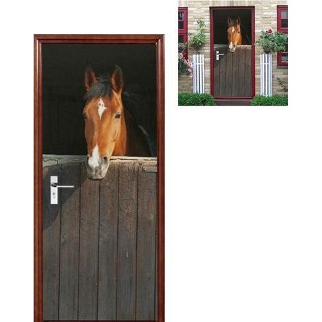 3D Wall Sticker Photo Frame - Waterproof Vinyl Horse, Decoration for Living Room or Bedroom