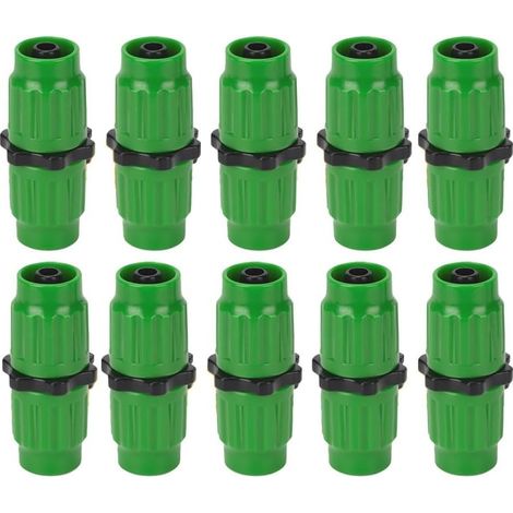 Kit de réparation de tuyau d'arrosage extensible, connecteurs pour tuyau d'arrosage extensible femelle mâle kit de réparation (10 pièces) (1/5)