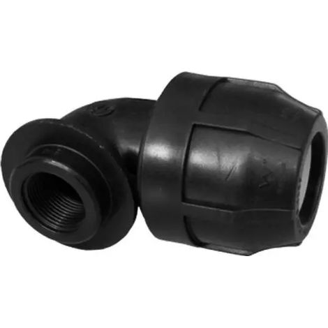 Raccordo curvo a compressione femmina femmina in polipropilene serie elopress ø110x4 pn6 NUPI