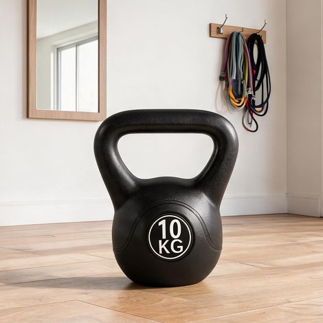 Kettlebell preto en pVC e Areia 25 x 19 x 28 cm (1/5)