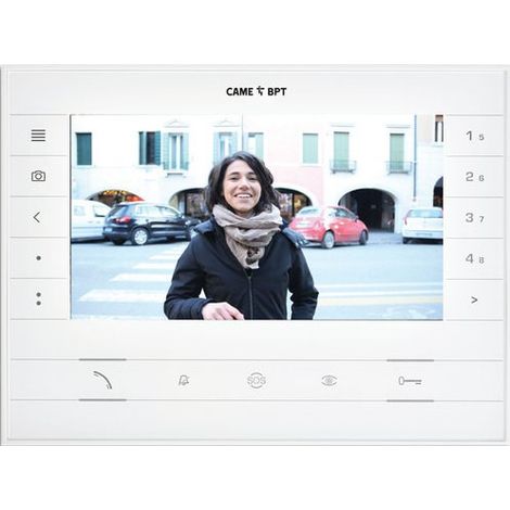 Moniteur FUTURA X2 WH BF Vidéo 7" Couleur main libre "mémoire" - CAME 62100610