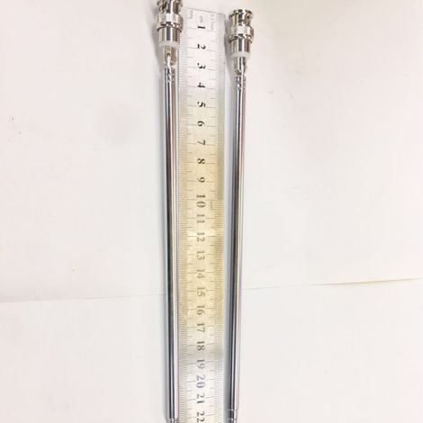 Telescopic antenna, rotating antenna, 7183-7 sections, BNC connector, Q9 connector, retracted 22.5CM, extended 115CM, 1 meter 15cm telescopic. (1/2)