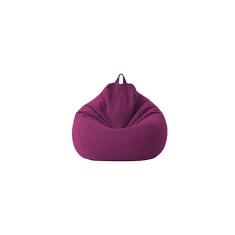 Housse de canapé lazy en tissu moelleux, sans remplissage, feuilletée, pour fauteuil inclinable, siège pouf, salon (Violet, 70 x 80 cm)– (1/5)