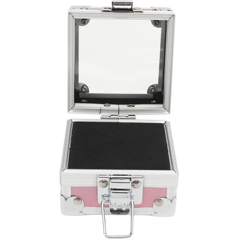 Étui de rangement pour fraises de ponçage, 25 trous, alliage d'aluminium, boîte organiseuse rose, coffret de stockage pour perceuse à ongles (1/5)