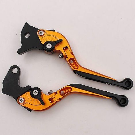 Pour Yamaha YBR Feizhi ys150 Tianjian King JYM250, levier de frein, d'embrayage et de guidon modifiés (orange) (1/5)