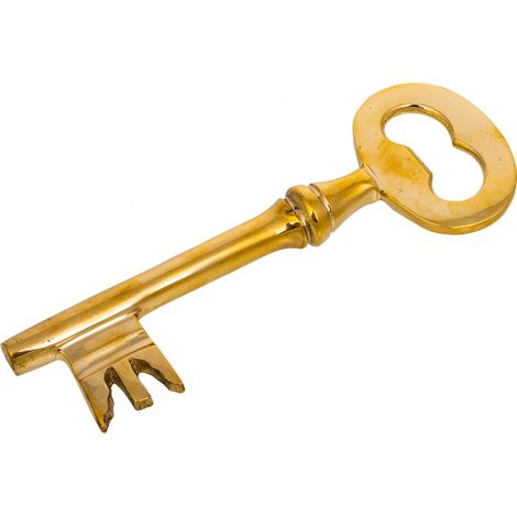Abridor llave de metal dorado 4x2x15,5 (1/5)
