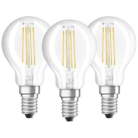 OSRAM - Led clair sphérique e14 4w froid boite de 3 (1/3)