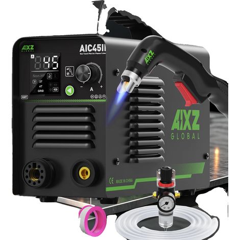 Cortadora de plasma, capacidad de corte de 45 A, encendido por arco piloto sin contacto, AIC45II, enchufe europeo de 220 V-240 V. (1/5)