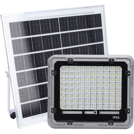 Projecteur solaire extérieur étanche IP66 300W 80 LED avec batterie 10000mAh pour abri de jardin modèle E300 (1/5)