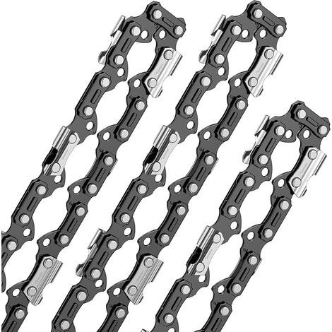 Lot de 3 X 50cm Chaînes 3/8" 72 Maillons d'Entraînement 1.6mm 063 (1/5)