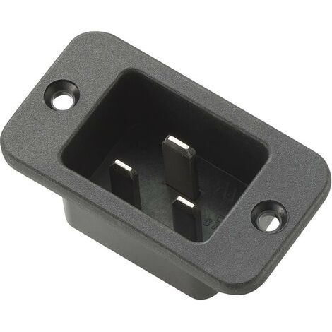 Connectique pour appareils réfrigérants TRU COMPONENTS 717547 embase mâle horizontale Nombre total de pôles: 2 + PE 16 A noir 1 pc(s) S849331 (1/3)