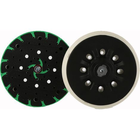 Disco de lijado de 150 mm con extracción de polvo – Rosca de conexión M8 – Repuesto para discos de lijado Festool, compatible con lijadoras orbitales aleatorias Bosch, Makita, etc. de 150 mm. (1/5)