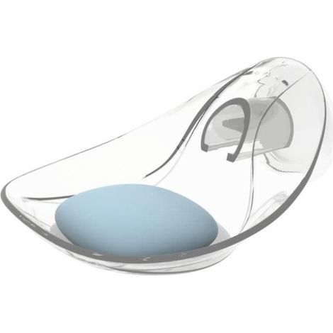 Porte-savon - Light - L 15,5 cm x l 16 cm x H 8,9 cm - Transparent - Livraison gratuite (1/2)