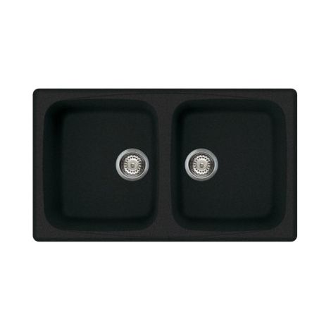 Lavello Elleci Incasso 2 vasche 86x50 Master 450 Granitek Antracite LGM45059 (1/3)