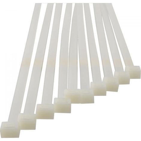 Lot de 10 colliers PVC auto-bloquants 190mm (1/5)