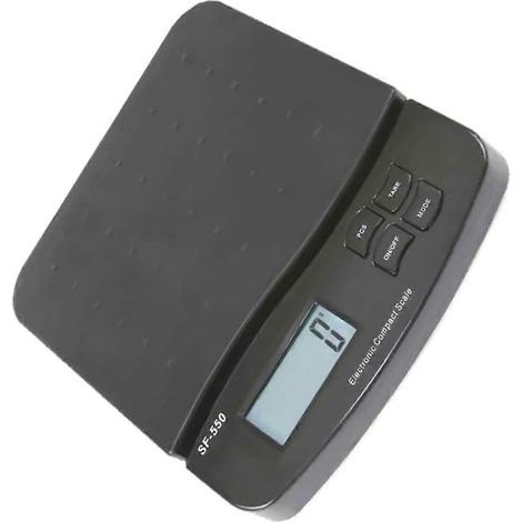 Balance électronique de pesage postal avec fonction de comptage, noire (1/4)