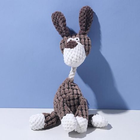 KLVGTIFS PU - Jouet en peluche ultra-résistant pour chien 2026 - Jouet à mâcher interactif et couineur pour chiots et chiens adultes - Chein (1/5)