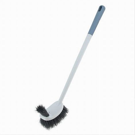 Scopino Per Wc Doppio Lato Strumento Pulizia Bagno Con Manico Lungo 48 Cm 87618
