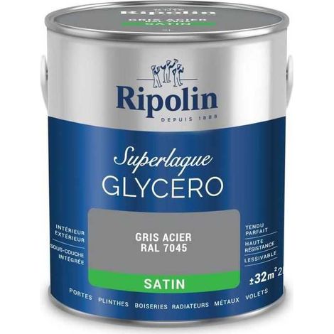 Ripolin Superlaque Glycéro Grau Stahl 2 L Wandfarbe