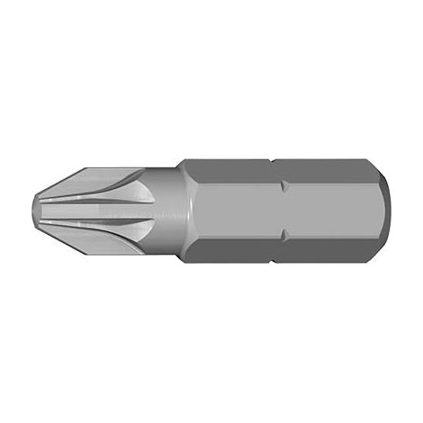 INSERTO CROCE POZIDRIV X AVVITATORE KRINO - PZXMM 1X25 CF=PZ 10- 2 confezioni