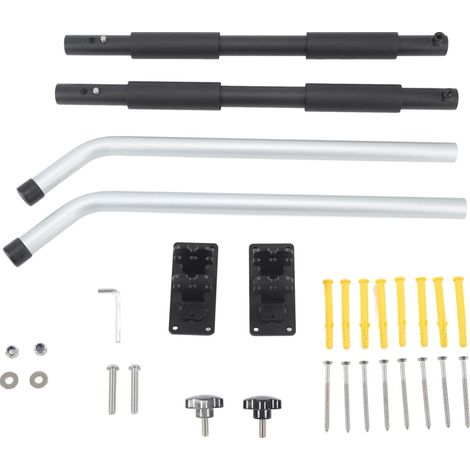 Verstellbare Wandhalterung von 62 bis 102 cm, aus Aluminiumlegierung, Tragfähigkeit 40 kg für Werkzeugkasten.