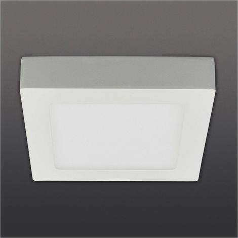 Plafonnier LED Carré Design Classique Blanc Chaud 3000K Éclairage Intérieur 17 x 17 cm - PANGIVO (1/5)