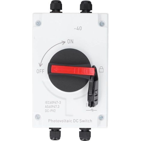 Ej.Life DC1000V 32A Solar-Kombinationsbox für Photovoltaik-DC-Schalter mit Solaranschluss für Solarenergiesysteme (1/5)