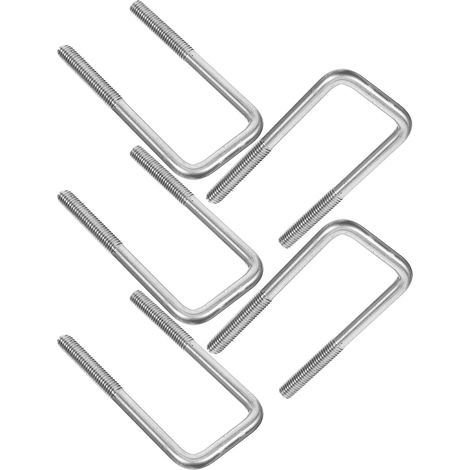 Boulon en U Inoxydable 5 Pièces, Forme U, Argenté, Fixation (1/5)
