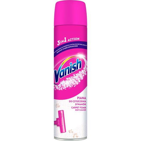 Espuma limpiadora Vanish para alfombras, tapetes y tapicería, 600 ml.