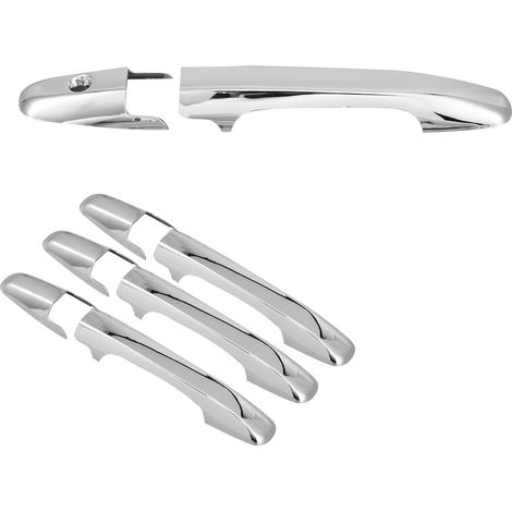Zierleiste für Türgriffe außen in Chrom für Honda Civic 8 (2006–2011), glänzender Schutz, Autozubehör, 4-teiliges Set (1/5)