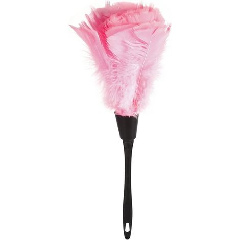 Plumeau Poussiere Plumeau de Nettoyage Plumeau Brosse Outils de Nettoyage avec Poignée Noire Rose (1/3)