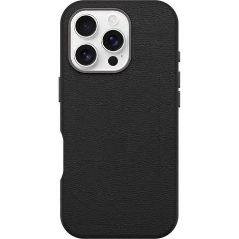 OtterBox Symmetry Series Cactus Leather für MagSafe für iPhone 16 Pro, Noir Ash