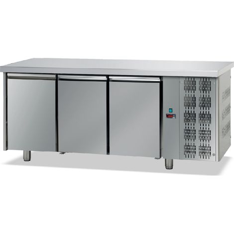 TABLE RÉFRIGÉRÉE PÂTISSIÈRE GROUPE LOGÉ - DESSUS INOX - Isotech