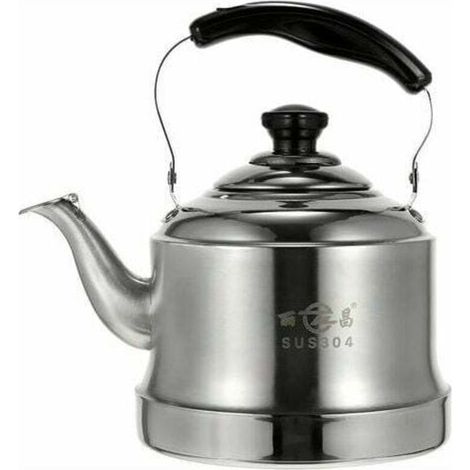 Hervidor silbante - 2L - Ergonómico - Mango de acero inoxidable - Tetera para agua hirviendo - Mantiene las bebidas calientes - Con colador - Para el hogar - Cocina de gas -Crezuo