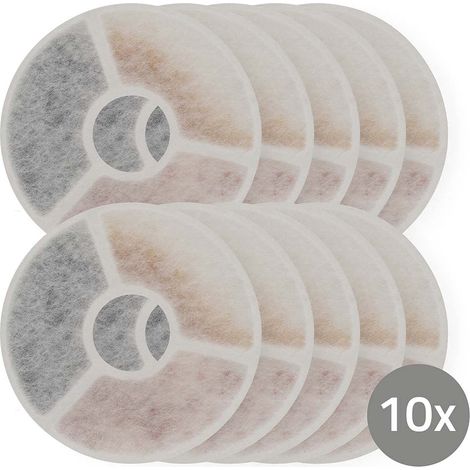 Ersatzfilter für Trinkbrunnen für Haustiere, 10er-Packung