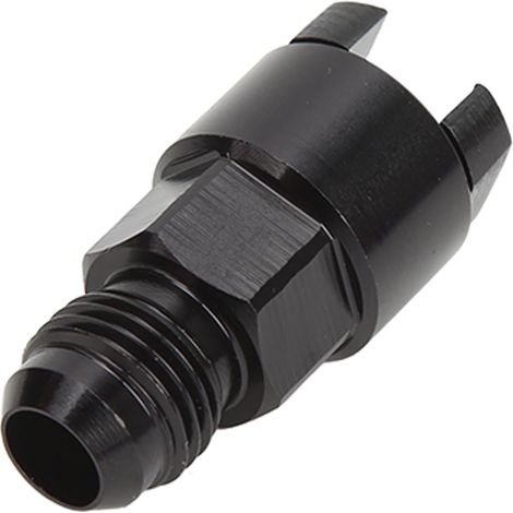 EFI-Schnellkupplung aus schwarz eloxierter Aluminiumlegierung, wasserdicht, AN-Außengewindeanschluss für Kraftstoffleitung, Steckmodell AN6-5/16"