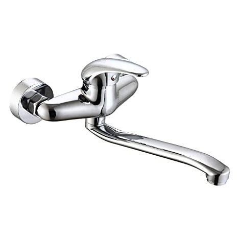 DP Griferia GC-0016 Rubinetto da Parete Basso, Argento (1/2)