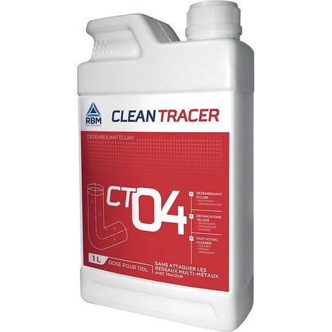 Désembouant rapide avec rinçage clean tracer ct04 - 1l