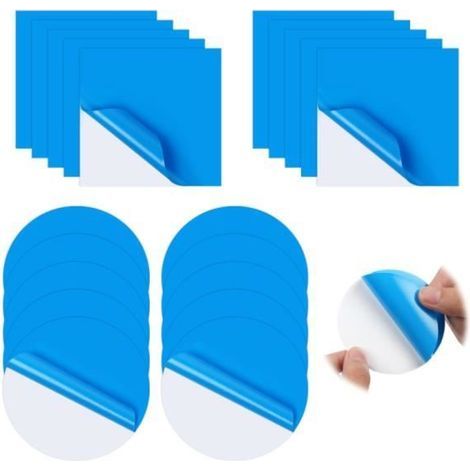 Pool Patch Kit - Set of 20 - PVC Sticker - Waterproof - Easy Application - Quick Repair