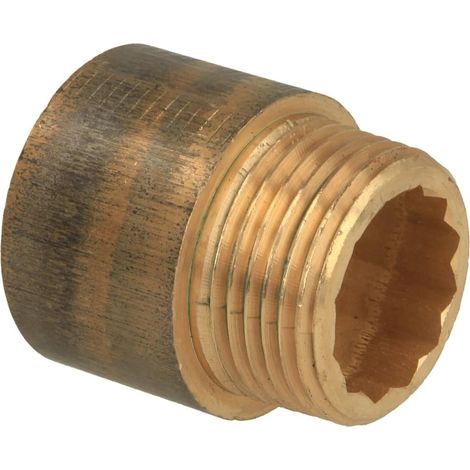 Rallonge de robinet 1'' x 25 mm laiton rouge