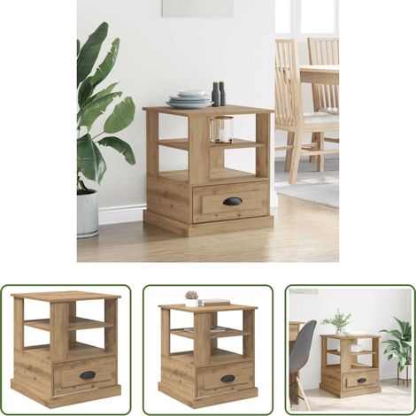 Holzwerkstoff - Nachttisch Artisan-Eiche 50 x 50 x 60 cm Holzwerkstoff (1/5)