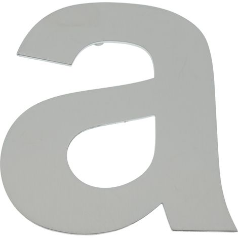 PrimeMatik - Lettre A 150mm en acier inoxydable marquage (1/5)