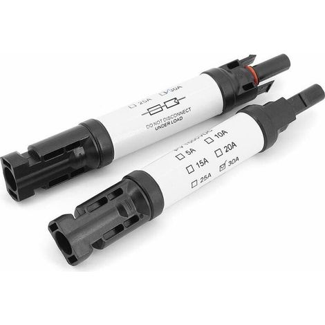 Memkey – Connecteur MC4 avec fusible 30A – Étanchéité IP67 – Boîtier en plastique PPO haute résistance – Pour systèmes photovoltaïques - M-C-4 (1/3)