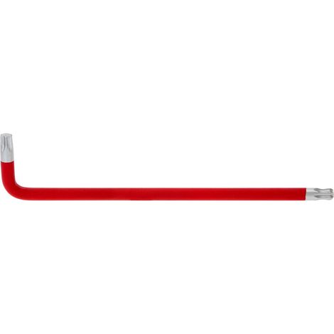 Clé mâle coudée Torx à embout sphérique, XL, T50, rouge (1/4)