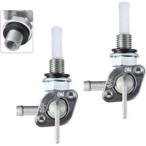 Lot de 2 M10 x 1.25 Robinet de Réservoir d'Essence groupe électrogène à essence, Pompe à Essence Valve de Commutateur de Carburant de Réservoir de Gaz 950 (1/5)